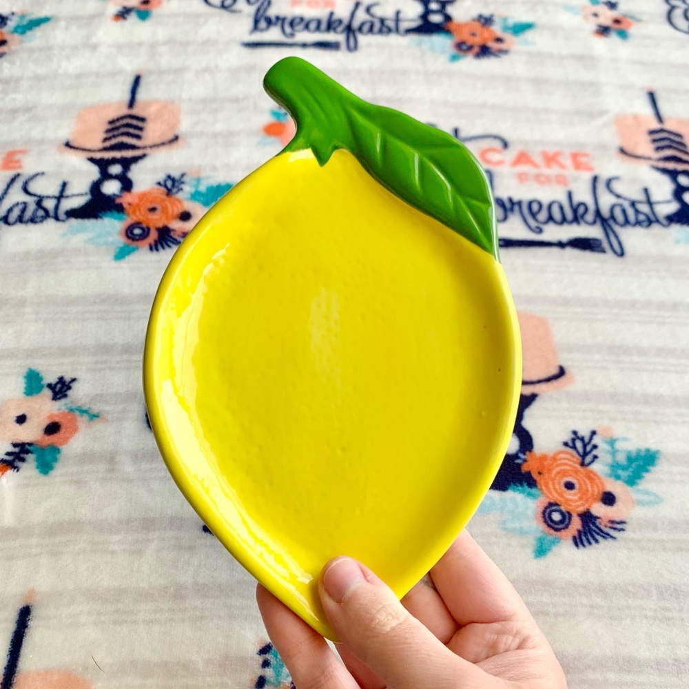 1 LEFT! ๐ Ceramic Yellow Lemon Kitchen Spoon Rest - Picture 2 of 6